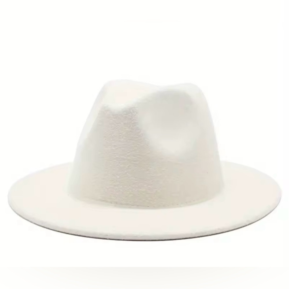 White Classic Chic Statement Fedora Hat- Brand New Unused